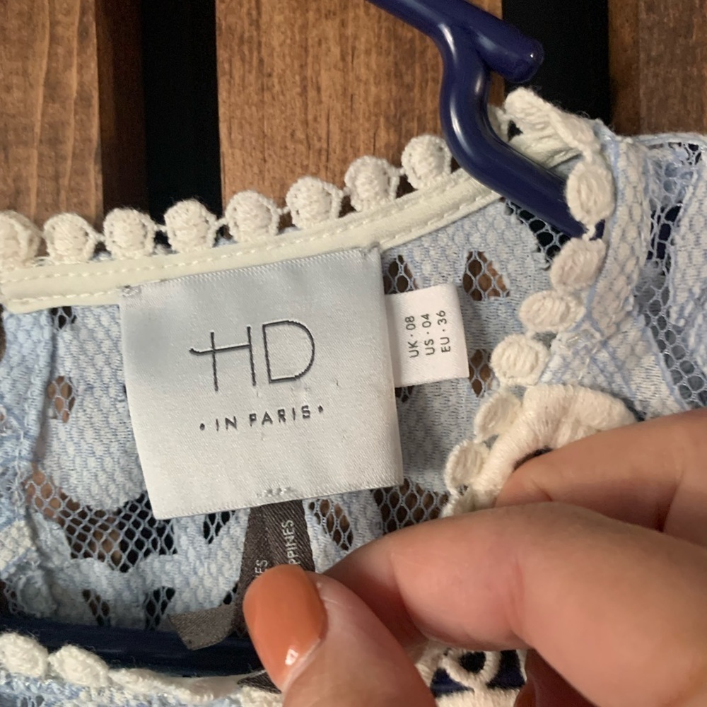 Anthropologie HD Lace Signa Pleasant Top. Sz 4 - Picture 8 of 10
